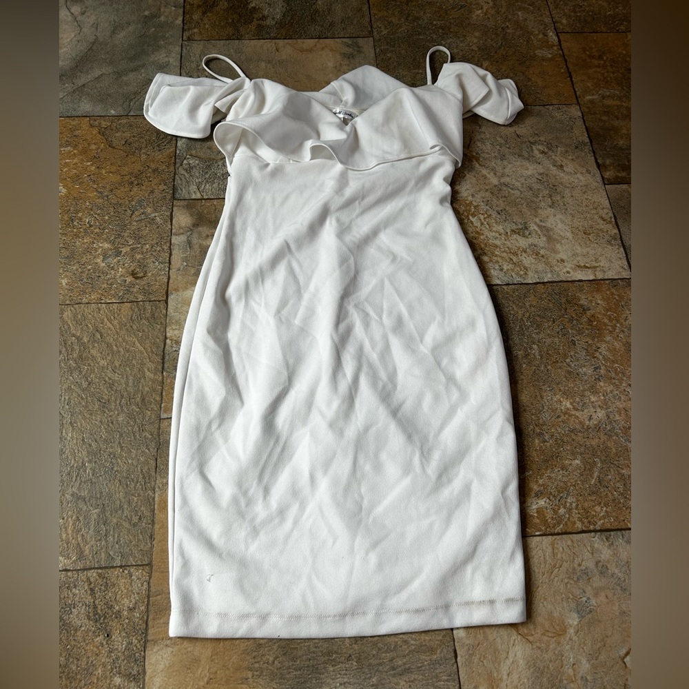 White off the shoulder dress